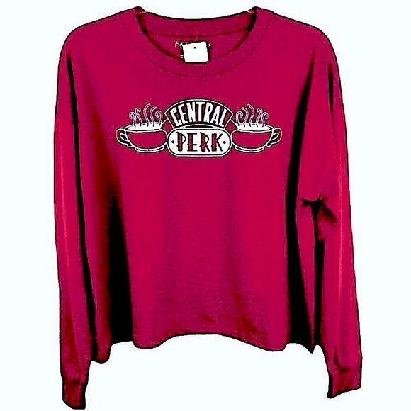FRIENDS ‘CENTRAL PERK’ PLUM TEE SHIRT TOP TUNIC XXL NEW HIT TV FRIENDS SHOW - Picture 3 of 4